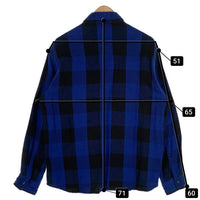 B&Y UNITED ARROWS ユナイテッドアローズ ブロックチェック ウエスタンシャツ ブルー 1226-173-0045 厚手 Size M 福生店