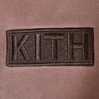 KITH キス Williams III Hoodie 刺繍ロゴ 顔料染め プルオーバーパーカー パープル sizeL 瑞穂店