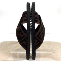 FENDI フェンディ ズッカ柄 サンダル ブラック ブラウン 7X1222 Size 7 福生店
