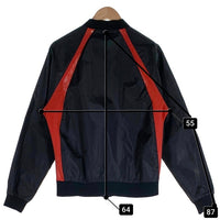 80s NIKE ナイキ AIR JORDAN エアジョーダン ナイロン ジップアップ ジャケット ブラック レッド Size M 福生店