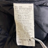 Carhartt カーハート ダック地ベスト 中綿 内側キルティング ブラック sizeM 瑞穂店