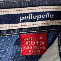 pellepelle ペレペレ デニムパンツ インディゴ バギー 香港製 Size 40 福生店