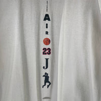 90's CHICAGO AIR 23 J シカゴ・ブルズ マイケルジョーダン プリントTシャツ HOOP TOWN ホワイト USA製 Size XL 福生店