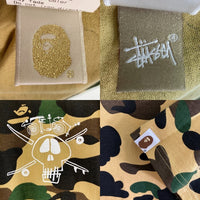 A BATHING APE アベイシングエイプ STUSSY ステューシー 30周年記念 APE 1st CAMO Tシャツ カモフラ sizeL 瑞穂店