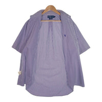 Polo by Ralph Lauren ポロラルフローレン BLAKE ボタンダウン ギンガムチェック 半袖シャツ ブルー Size L 福生店