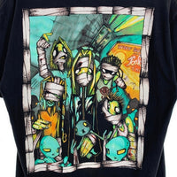 00's Korn コーン 両面プリント Tシャツ ブラック ハンド 2001コピーライト giantタグ Size L 相当 福生店