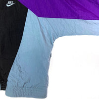 NIKE ナイキ 90's 銀タグ IOWA BASKETBALL ロゴ刺繍 切替 ナイロンジャケット パープル sizeXL 瑞穂店