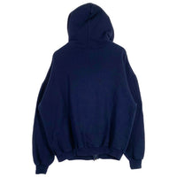 90~00's RUSSELL ATHLETIC ラッセルアスレチック ジップアップ スウェットパーカー ネイビー USA製 Size XL 福生店