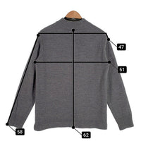 STILL BY HAND スティルバイハンド 16FW ボトルネック ウールニットセーター チャコールグレー KN0564 日本製 Size 48 福生店