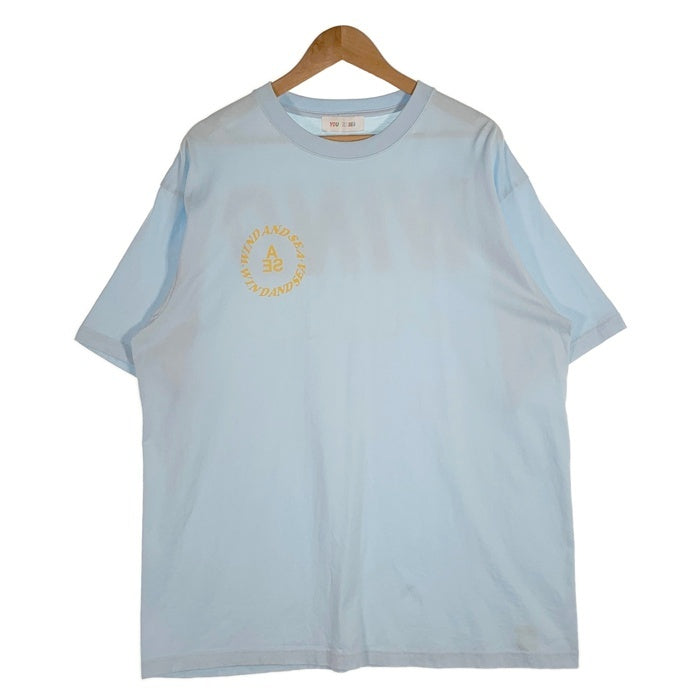 WIND AND SEA ウィンダンシー サークルプリント Tシャツ ライトブルー YOU AND SEA wds-Y&S2nd-02 Size XL  福生店