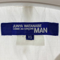 JUNYA WATANABE COMME des GARCONS MAN ジュンヤワタナベ コムデギャルソンマン WE-B007 AD2019 ペイズリー パッチワーク 半袖シャツ ホワイト sizeXS★襟お汚れ 瑞穂店