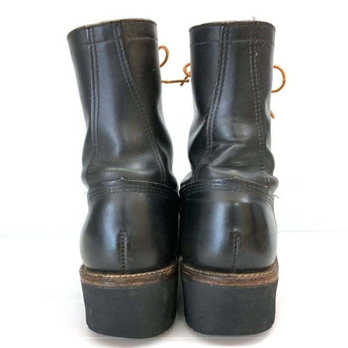 90's~ Work N Sport レザーロガーブーツ ブラック USA製