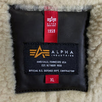 ALPHA アルファ B-3 フライトジャケット フェイクムートン ブラウン TA1398-068 Size XL 福生店