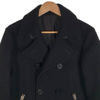 Rags McGREGOR ラグスマクレガー メルトンウール Pコート ジップポケット ダークネイビー 211132602 Size M 福生店