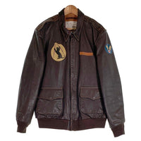 AVIREX アヴィレックス BIG BEAUTIFUL DOLL A-2 レザーフライトジャケット ホースハイド ブラウン 6191051 Size 2XL 福生店