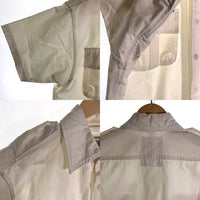 CORE FIGHTER コアファイター リップストップ コットン 半袖ミリタリーシャツ ホワイト Size M 福生店