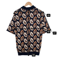 Dres hippy ドレスヒッピー ペイズリー ニットポロシャツ コットン アクリル ブラック Size M 福生店