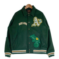 SKOOKUM スクーカム 22AW MLB オークランド・アスレチックス スタジアムジャケット スタジャン ワッペン グリーン Size 4 福生店