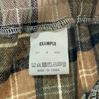 EXAMPLE エグザンプル EX CHECK SAROUEL SHORTS チェック サルエルショーツ ベージュ Size XL 福生店