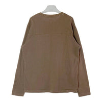 STUSSY ステューシー ロゴ刺繍 ロングTシャツ ブラウン sizeL 瑞穂店