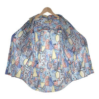 WHEIT OKK 総柄プリント 半袖シャツ ライトブルー Size M 福生店