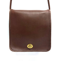 OLD COACH オールドコーチ 9620 USA製 ターンロック ショルダーバッグ スクエアポシェット ブラウン 瑞穂店