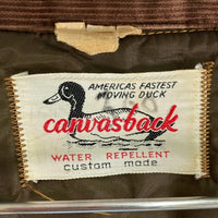 canvasback キャンバスバック 60's ダック ハンティングジャケット ブラウン size- 瑞穂店