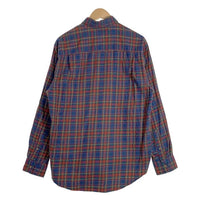80-90's Calvin Klein カルバンクライン コットン チェックシャツ ブルー レッド 香港製 オールド Size M 福生店