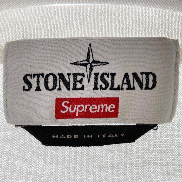 Supreme×STONE ISLAND シュプリーム×ストーンアイランド Embroidered Logo S/S Top ホワイト sizeS  瑞穂店