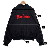 90's Marlboro Reversible Jacket マルボロ リバーシブルジャケット ブラック レッド ロゴワッペン Size XL 福生店