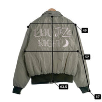 liju outer wear ジップアップ フライトジャケット 刺繡 グリーン Size M 福生店