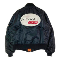 ALPHA INDUSTRIES アルファインダストリーズ MA-1 USA製 90's ワッペンカスタム ブラック sizeXL 瑞穂店