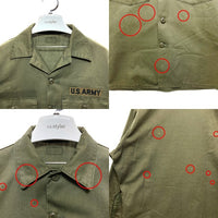 U.S.NAVY ユーティリティーシャツ カーキ size不明 瑞穂店