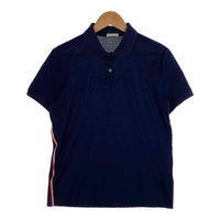 MONCLER モンクレール SHORT SLEEVE POLO SHIRT ショートスリーブ ポロシャツ ネイビー 薄手 Size M 福生店