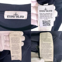 STONE ISLAND ストーンアイランド Cotton Round Neck Long Sleeves ワッペンパッチ スウェットトレーナー ブラック 731563020 Size M 福生店