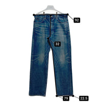 CELINE セリーヌ W BF 007 N726 365M 07DU ボタンフライ ストレートデニムパンツ ジーンズ インディゴ USED加工 Size 31 瑞穂店