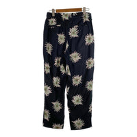 CALEE キャリー 21SS flower pattern linen tapered pants フラワーパターン リネンテーパードパンツ ブラック Size L 福生店