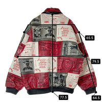 AL WISSAM アルウィッサム MONEY PATCHWORK LEATHER JACKET 世界紙幣 レザー パッチワーク レザージャケット ブラック size52 瑞穂店
