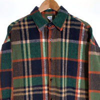 DISCUS ディスカス シャギーチェックシャツジャケット グリーン ユニセックス 4487-2902 Size L 福生店