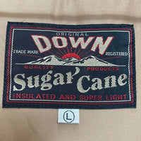 SUGAR CANE シュガーケーン SC11597 レザーヨーク ダウンベスト ブラック ベージュ Size L 瑞穂店