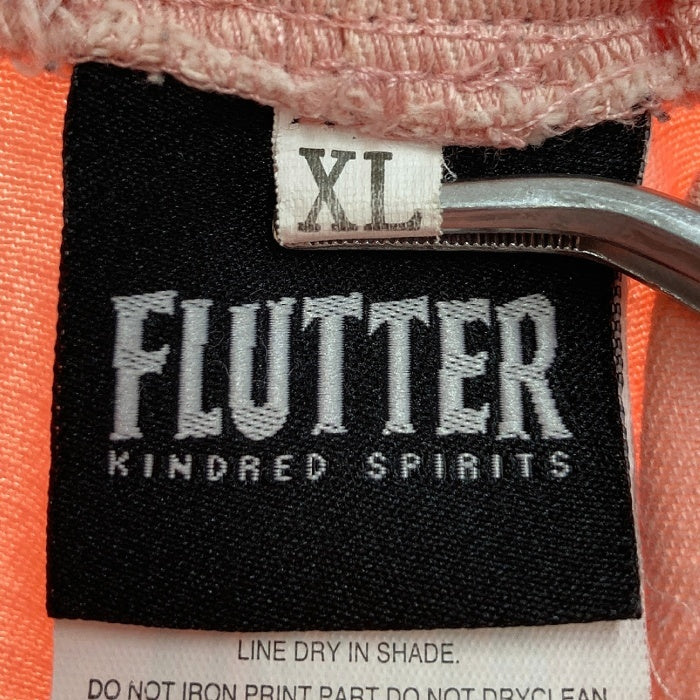 流行に  フラッター FLUTTER イージーパンツ sizeXL※裾に サーモンピンク パンツ