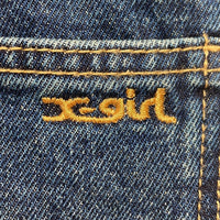 x-girl エックスガール LOW RISE DISTRESSED DENIM PANTS ローライズ ダメージ デニムパンツ インディゴ sizeM 瑞穂店