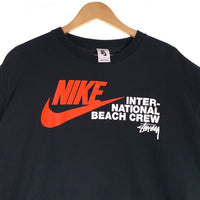 NIKE ナイキ 20AW STUSSY ステューシー BEACH POSSE TEE ロゴプリントTシャツ ブラック DO3070-010 Size XL 福生店