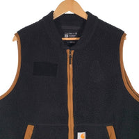 Carhartt カーハート RELAXED FIT フリース ジップアップベスト ブラック 104995-M Size L 福生店