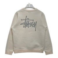 STUSSY ステューシー ショーンフォント スウェットトレーナー アイボリー sizeM 瑞穂店