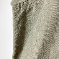 AVIREX アヴィレックス 6165099 ヘリンボーン ワッペン 半袖シャツ カーキ size2XL 瑞穂店