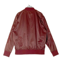 STUSSY ステューシー 2005年 25周年記念 ワールドツアー刺繍 スカジャン ボルドー sizeM 瑞穂店