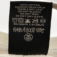 STUSSY ステューシー 8 BALL CREW Tシャツ ホワイト sizeL※所々汚れあり 瑞穂店