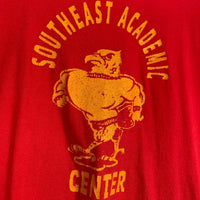 90's Ten STRIKE テンストライク SOUTHEAST ACADEMIC CENTER プリントTシャツ レッド USA製 Size M 福生店