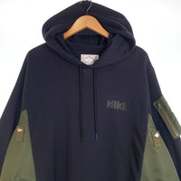 NIKE ナイキ sacai サカイ NRG HOODY ドッキングパーカー フーディー ナイロン切替 ネイビー オリーブ CW2419-475 Size 2XL 福生店